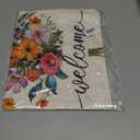 Spring Colorful Floral Welcome Garden Flag 12x18 Inch Vertical Double Sided Seasonal Summer Small Flags Farmhouse Outside Decoration For Yard (ONLY FLAG) CJ56