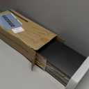 BAYKA Floating Shelves for Wall, Wall Mounted Rustic Wood Shelves for Bathroom, Bedroom, Living Room, Kitchen, Hanging Shelf for Books/Storage/Room Decor with 22lbs Capacity (Black, Set of 3, 15.7in)