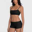 Abonlen Lounge Sets for Women 2 Piece Pajamas Camisole Tops With Shorts Sleepwear Tank Tops