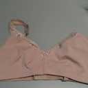 sheroine Plus Size Soft Cotton Wirefree Ultrathin Unpadded Bra (46DDD, Pink)