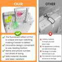 5 x 2pcs, Luggage Tags, Luggage Tag for Suitcase to Quickly Spot Luggage, Baggage Tag, Air Travel and Cruise Essentials Bag Tags with Name and Number, PVC Fluorescent Effect, Not Afraid of Losing (Universal size, Two Colors)