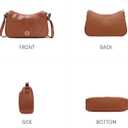 Prettyzys Womens Shoulder Bag,Small Size Crossbody BagsVegan Leather Purses For Women With Adjustable Strap Handbags