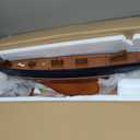 SAILINGSTORY Wooden Sailboat Decor Ship Model Yacht America's Cup Columbia 1901 Replica Medium, 37"