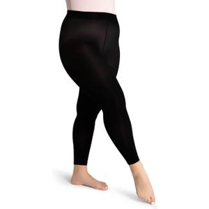 Capezio womens Footless Tight W Self Knit Waist Band (Large-X-Large, Black)