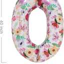 Flower Balloons 40 Inch Floral Number 0 Balloon for 10th Birthday Garden Party Decorations Ten Year Old Photo Props Foil Number 0