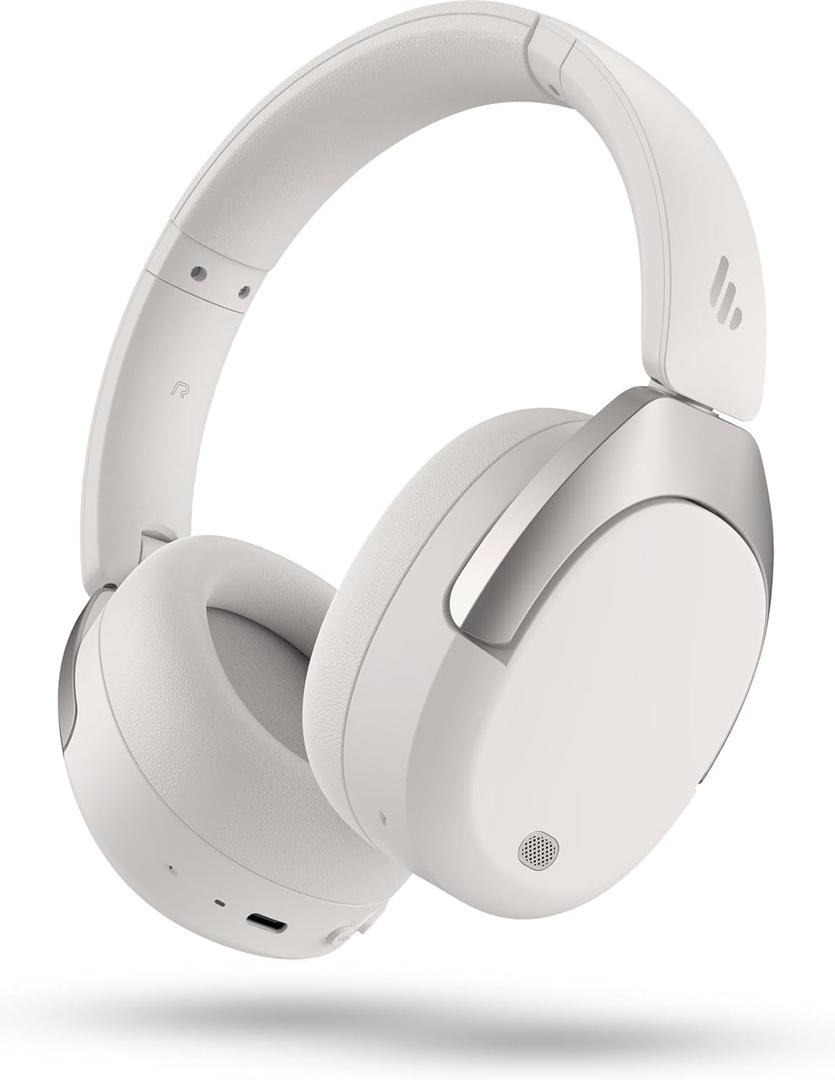 Edifier W830NB -45dB ANC Wireless Over Ear Headphones with Bluetooth 5.4, 94H Playtime, AAC & LDAC Codec, Hi-Res, Spatial Audio, Fast Charging, Multipoint Connection, 267g Comfortable Fit, White