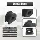 928-344 Front Sway Bar Bushings For Cadillac Chevy GMC Vehicle Escalade Avalanche Express Silverado Tahoe Suburban Savana Yukon Replace 1985-2007 Replace #K6408 28mm(Black)