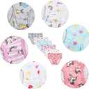 Slenily Little Girls' Soft Cotton Underwear Kids Cool Breathable Comfort Panty Briefs Toddler Undies (Pack of 6)
