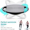 Wobble Balance Board, Exercise Balance Stability Trainer Portable Balance Board with Handle for Workout Core Trainer Physical Therapy & Gym No-Skid Surface, Classic Version