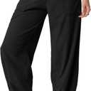 Womens Wide Leg Harem Pants Palazzo Boho Casual Loose Elastic Waist 2025 Travel Vacation Outfits with Pockets (Small)