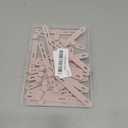 Oligei 25 Pcs Silicone Cable Ties, Cable Ties Reusable, High Elasticity Cord Wraps for Electrical Cords, Cord Organizer for Earphone, Phone Charger(Pink)