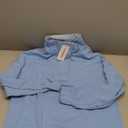 Locachy Womens Casual Button Henley Neck Cotton Oversized Sweatshirt Long Sleeve Pullover Tops Outfits (Medium, Blue)