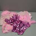 VEECOOCOS Fembot Cosplay Costume Women's Sexy Nightdress with Gloves (Pink), XS