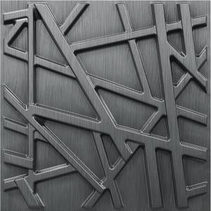 33 Pack 3D Wall Panels for Interior Wall Decor, 12''x12'' Brushed Silver Accent Textured Wall Panels, Wall Covering Panles for Living Room, Gaming Room, TV Background, Cover 32 Sq.Ft