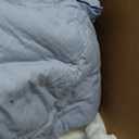 Bedsure Queen Size Comforter Set, Grayish Blue Soft Prewashed Bedding for All Seasons, 3 Pieces GentleSoft Down Alternative Bed Set, 1 Lightweight Comforter (90"x90") and 2 Pillowcases (20"x26")