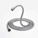 All Metal 118 Inch(3m) Stainless Steel Shower Hose, Extra Long Handheld Hose Extension, Anti-Twist Handheld Shower Head Hose, Universal Replacement for Shower Heads(Brushed Nickel)