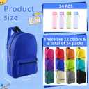 24 Set Bulk Backpacks with Sport Water Bottle Back to School Supplies Kit Book Bags in Bulk for Elementary, Middle, and High School Kids Boys Girls Teens Students, 12 x 17 x 6 inches