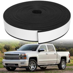 33FT Truck Cap Seal, Truck Topper Seal for Cap 200 lbs or Less, EPDM Rubber with Adhesive, Camper Shell Seal Rubber for RVs, Cars, Boats and Home, Heavy Duty