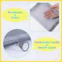 5PCS Purse Organizer Pouches for Inside Purse, Small Mesh Zipper Pouch Bags for Travel and Makeup Accessories (5Pcs Gray)