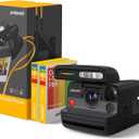 Polaroid Flip Instant Camera + Color Film Bundle (16 Photos Included) - Black (6565) - Hyperfocal 4-Lens System, Sonar autofocus, and Sence Analysis with Bluetooth paired Companion app
