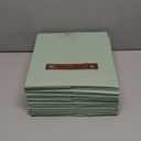 DECOMOMO Storage Bins, Cube Storage Bin with Labels, Fabric Storage Cubes for Shelves (10.5" x 11" / 6pcs, Sage Green)