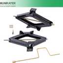 munirater RV Trailer Stabilizer Leveling Scissor Jacks 2-Pack 6600lbs with Speed Crank Handle