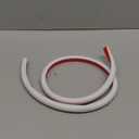 39" Side Open One Cord Hider (<1/4") for Wall Mounted Tv,Extension Flexible Cable Cover to Hide Conceal Cords Along Wall,Wire Raceway Management Cable Concealer Channel,Electric Cord Organizer,White