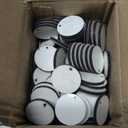 200Pcs Round Sublimation Earring Blanks Bulk Double-Sided MDF Wood Blank Sublimation Earring for Sublimation White Earrings for DIY Craft