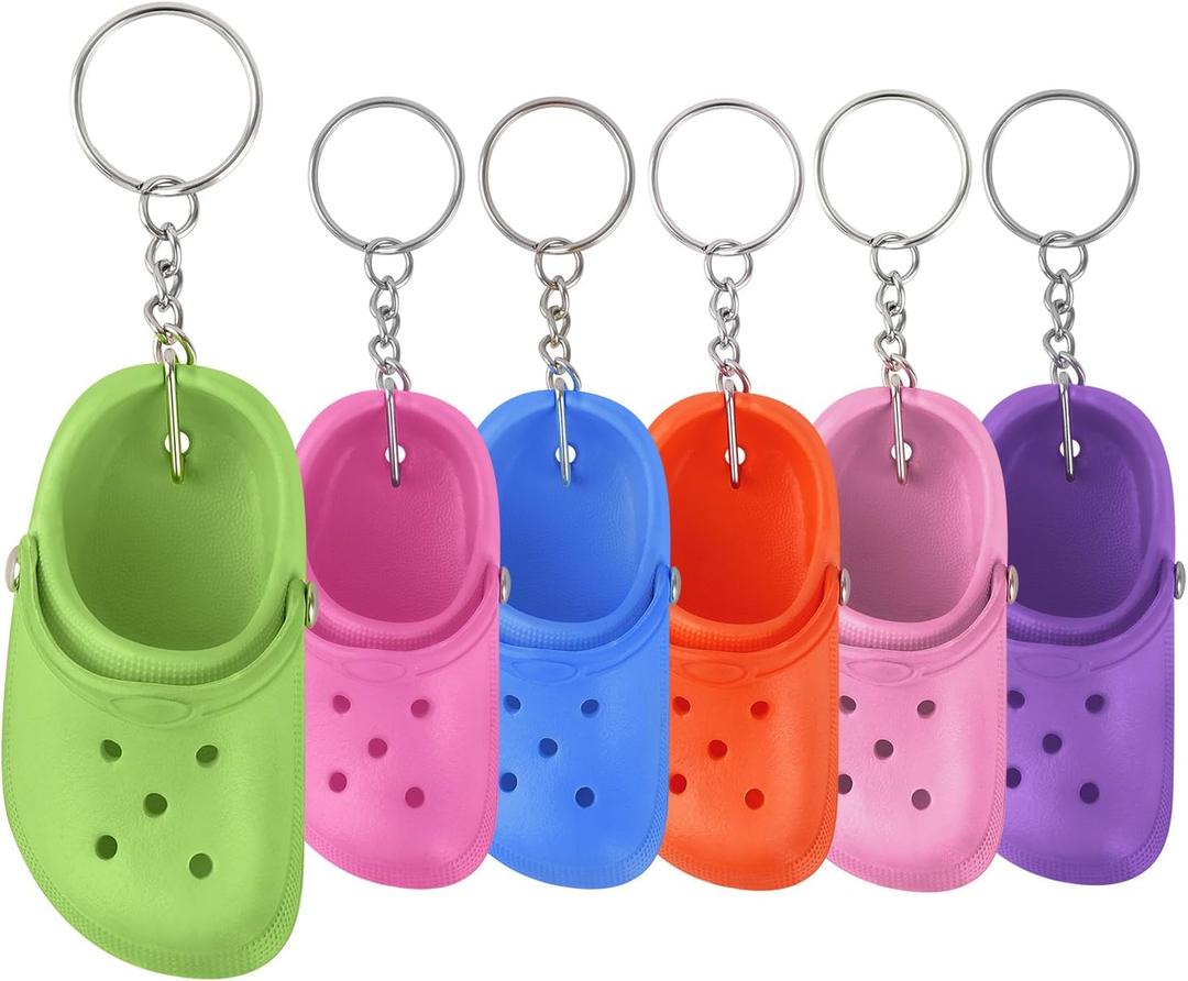 Cute Shoe Keychains Bulk for Women Men Kids Party Favors, Mini Key Chains for Car Handbag Backpack Birthday Gifts