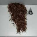 80s Costumes for Men and Women 80s Rock Long Black Mullet Wig Halloween Costume Mens Wigs Long Curly Party Funny Wig