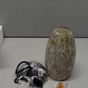 Milk Glass Pendant Lights for Kitchen Island mini Pendant Glass Hanging Light Art Glass lamp Shades with Black Adjustable Cord for Kitchen Over Sink,Hallway,Dining Room Bathroom (Abstract creamy with black matte-1P)