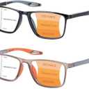 EFE Progressive Multifocus Blue Light Blocking Readers, TR90 Spring Hinge Reading Glasses for Men & Women, 4 Pack +2.5