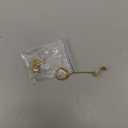 Double Piercing Chain/Stud Earrings for Women 18K Gold Plated S925 Sterling Silver Dangle Chain Huggie Hoop Earrings with Cubic Zirconia Stones Simulated CZ Earrings