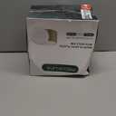 FOCUSLINE 100 Count Gold Plastic Plates 10.25 Inch, Disposable Heavy Duty Dinner Plates, Premium Hard Plastic Plate Fancy Disposable White Plate with Gold Rim