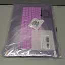 Tuiklol Compatible with New MacBook Air 15 inch Case 2023 M2 Clip, Model A2941 Hard Shell Case with Keyboard Cover & Screen Protector & OTG Adapter with Air 15.3 M2 Cover,Sparkly Purple