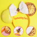 Needzo Halloween Mouse Ear Headband, Glitter Party Decoration Costume Accessories for Women, One Size