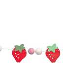 Strawberry Wooden Garland - Strawberry Theme Decorations,Strawberry Felt Garland,Girl First Birthday Themes,Sweet One Banner (Banner Strawberry)
