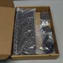 Key Holder for Wall, Decorative Key and Mail Holder with Shelf Has Large Hooks for Bags, Coats, Umbrella  Paulownia Wood Key Hanger with Mounting Hardware (9.8W x 6.7H x 4.2D) (Black)