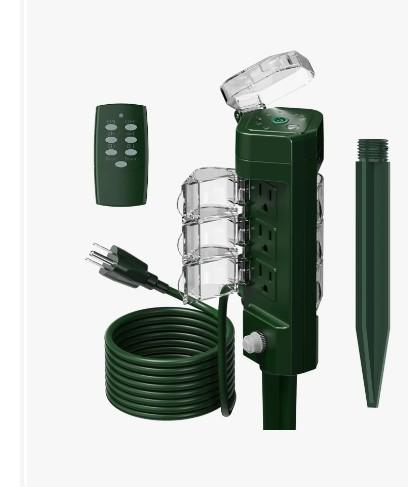 Outdoor wireless remote control outlet