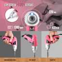 Hi-Spec Small Electric Screwdriver, Mini Drill Set, Rechargeable 3.6V Cordless Screwdriver with 26 Driver Bits, Power Tool for Small Projects & Home Use, Pink