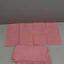 Red Checkered Print Cloth Napkins 100% Cotton, 18" X 18" Washable Dinner Napkins Cloth Set, Set of 6 Napkins for Party, Wedding, Cocktail