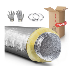 7 inch Flexible Duct, Insulated Flex Duct, AC Fleixble Duct, HVAC Ducting, Insulation Duct,7''25 'Feet Insulated Flexible Ducting,R-4.2 Air Duct Pipe for for Heavy Duty HVAC & Exhaust Ductwork