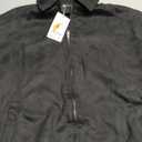 PRETTYGARDEN Faux Suede Bomber Jacket Women Fall Fashion 2026 Casual Zip Up Oversized Trendy Winter Clothing Outerwear Coats Black Size S