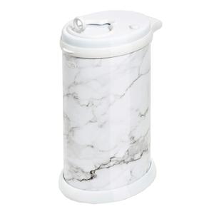 Ubbi Steel Diaper Pail, Odor Locking, No Special Bag Required, Award-Winning, Registry Must-Have, Marble