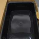 [ 8 Pack ] Plastic Storage Baskets, Small Pantry Organization and Storage Bins, Household Organizers for Laundry Room, Bathrooms, Kitchens, Cabinets, Countertops, Under Sink or Shelves, Black