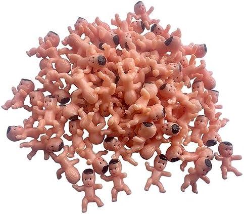 Bouclel Party Decorations Mini Plastic Babies Party Supplies Shower ice cube Game Decor Supplies（40 PCS 1in）