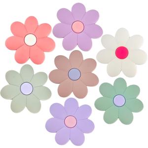 2 x 3.14" Large Flower Magnets Refrigerator, 5 Color Locker Accessories Fridge Magnet Locker Decor, Cute Whiteboard Magnets, Locker Decorations - 7 PCS