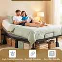 Kings Brand Furniture 6-inch Bed Risers - Set of 4 Black Heavy Duty Stackable Furniture Risers for Under Bed Storage, Desk, Sofa, Couch
