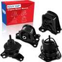 4Pcs Engine Motor Mount Compatible with Honda Accord 2.3L 1998 1999 2000 2001 2002 Transmission Mount Set, Replace A6583 A6564 A6572 A6570