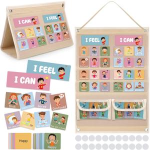 Feelings Chart Cards Feelings Pocket Charts Social Emotional Learning Pocket Chart Cards for Social Activities Learning Materials Classroom Supplies